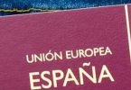 Detalle de pasaporte español