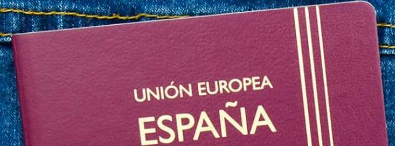 Detalle de pasaporte español