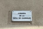 señal de calle en Barcelona