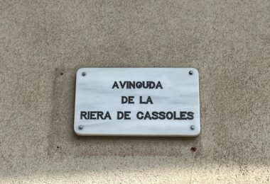 señal de calle en Barcelona